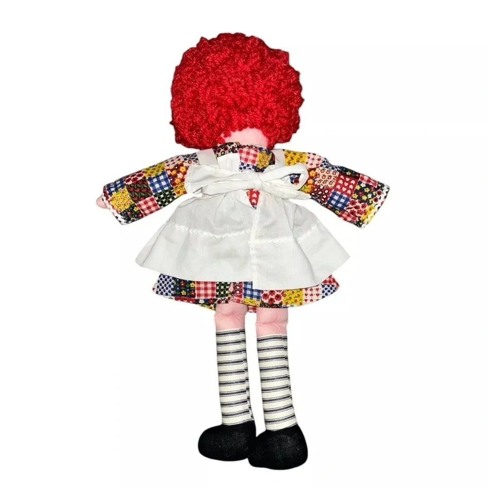 Raggedy Ann Doll  With Pink Body And I Love You Heart On Torso